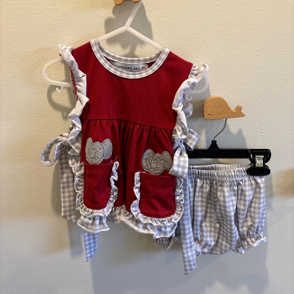 Toddler Girl Apron Set Alabama Football